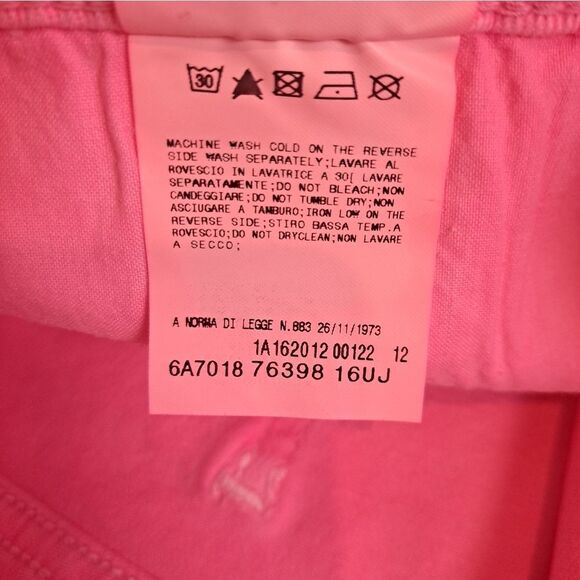 Fiorucci Hot Pink Denim Short Shorts Size 26 NWT - Picture 5 of 5
